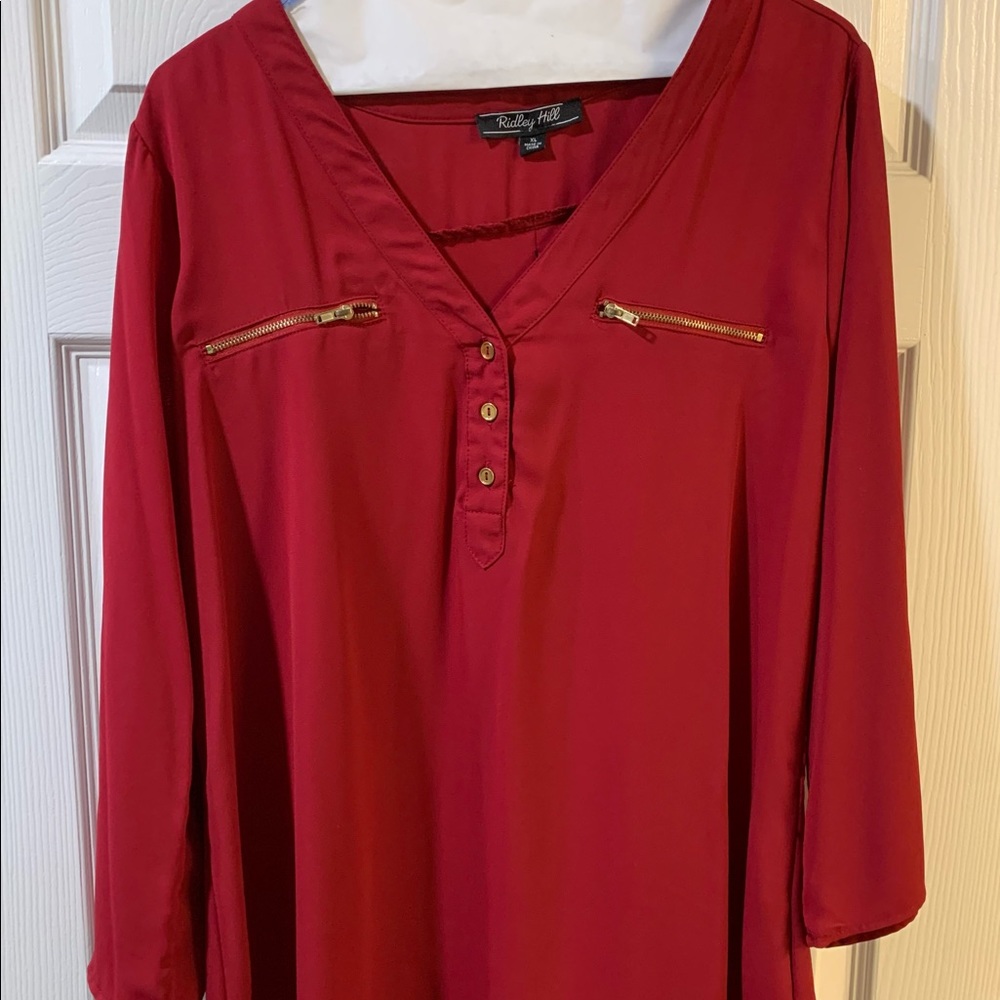 Red blouse
